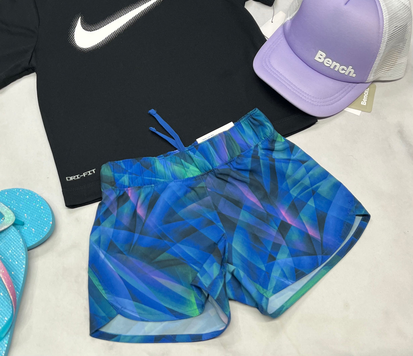 🦋 Short tissu de sport : avec sous culotte intégré .5 ans fille neuve .