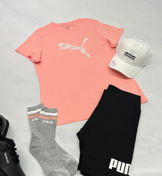 ☀️ Manche courte : Puma corail L/ femme neuf !