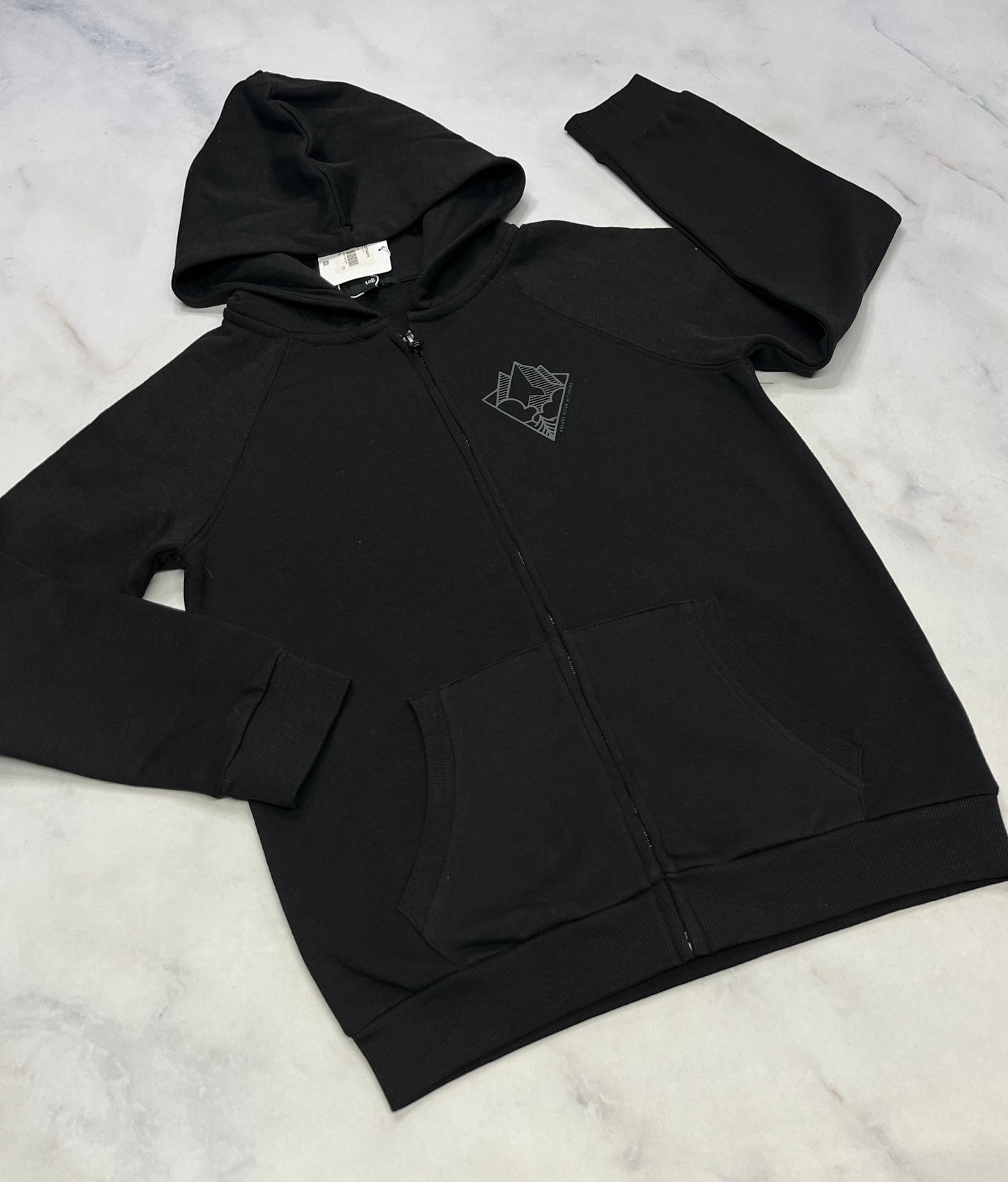Tag : Veste zip en ouaté noir 12 ans neuve .