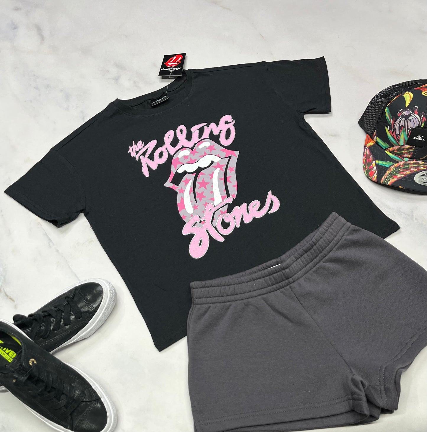 🌷 Manche courte : Rolling Stone 10-12 ans coupe confo neuf !