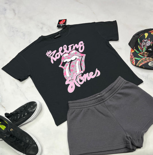 🌷 Manche courte : Rolling Stone 10-12 ans coupe confo neuf !