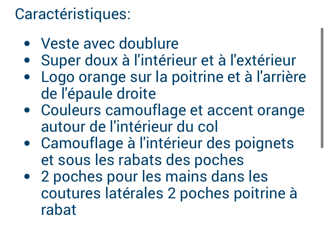 Veste/Manteau : en polar doubler en Sherpa doux . Neuf!