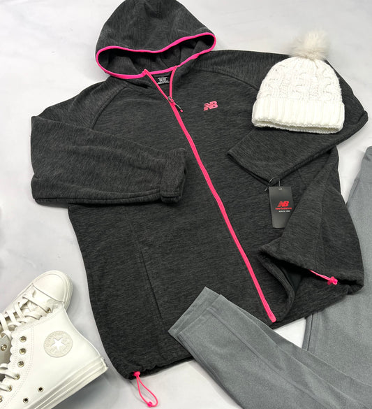 🌸 Manteau New Balance : en polar charcoal ( cordon de serrage au bas de chaque côtés ) . 2XL femme neuf !