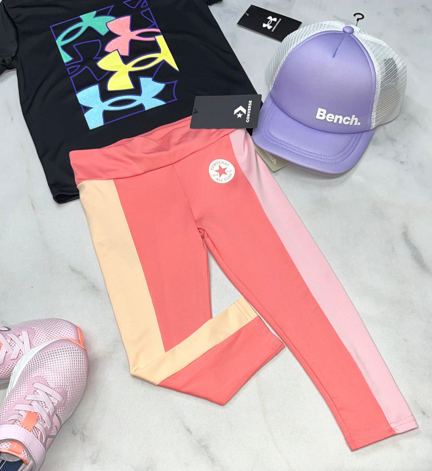 🤩 Converse : 7/8 ième tissu sport stretch 5-6 ans fille neuf !