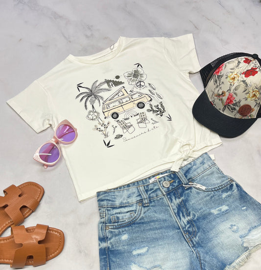 🌴 Manche courte : fait 7 ans fille neuf !