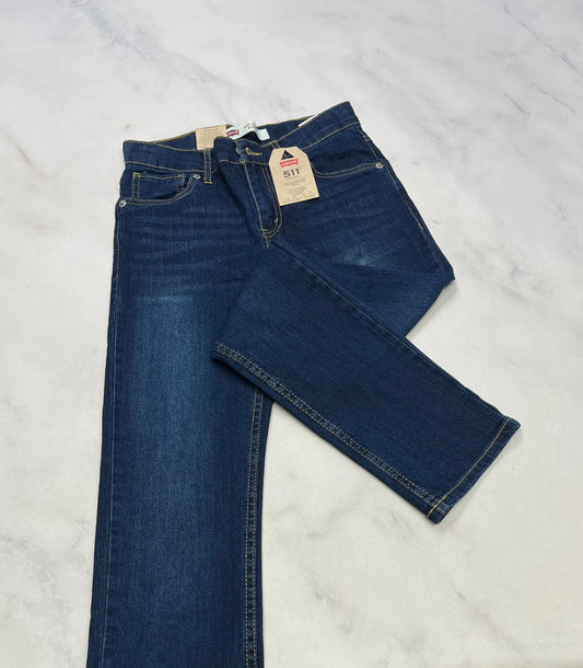 Skinny : jeans Lévis 12 ans taille haute /  fille ajustable neuve !