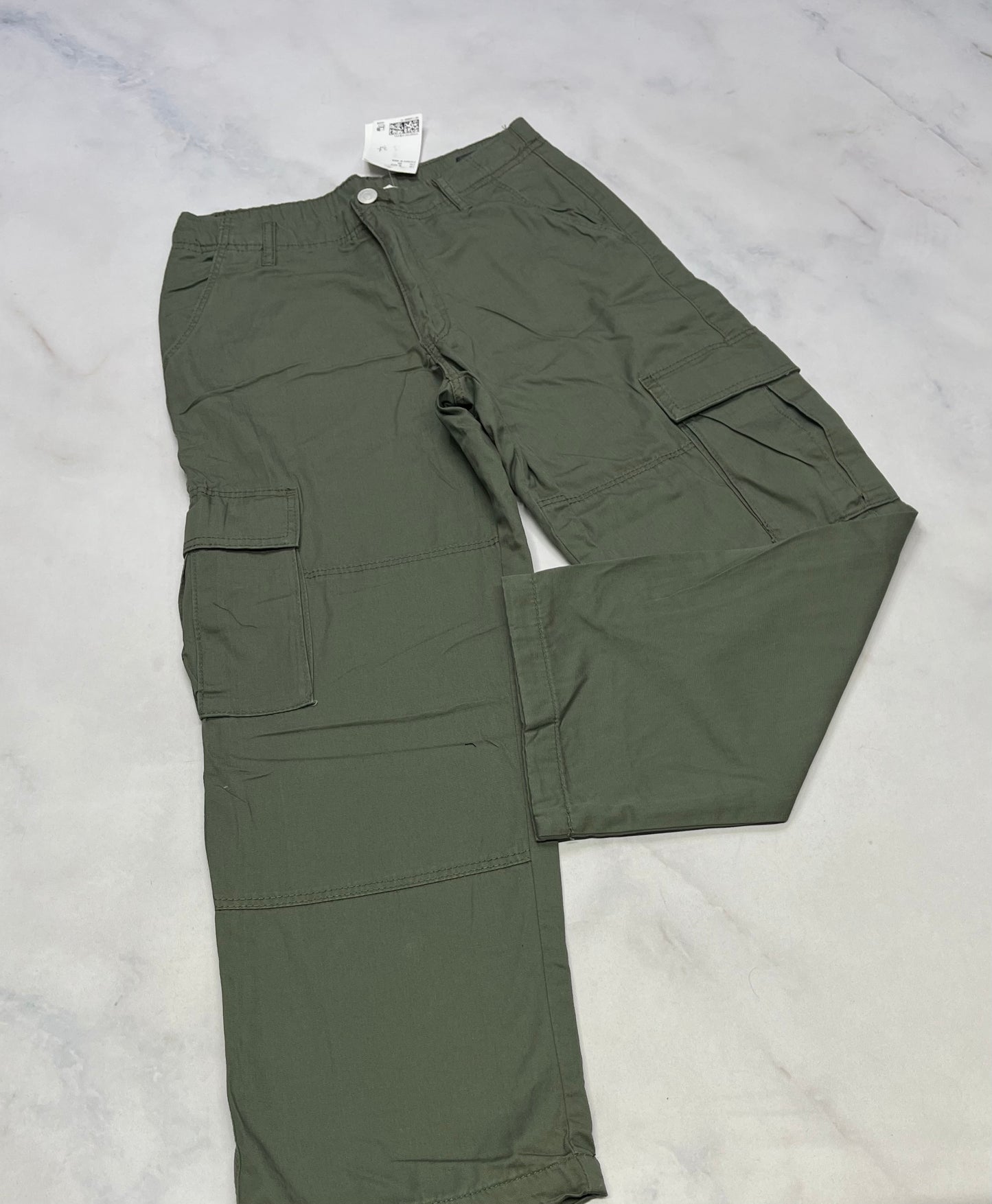 Pantalon : cargo vert 10 ans neuf ! Doublure int. Ajustable!