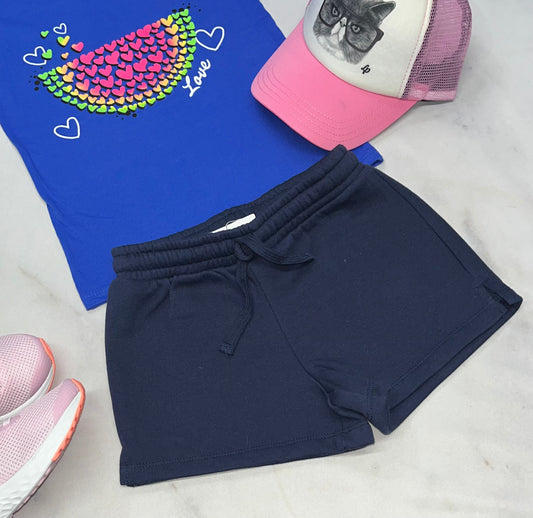 💙 Short : en ouaté Marine Tag 5 ans fille neuve .