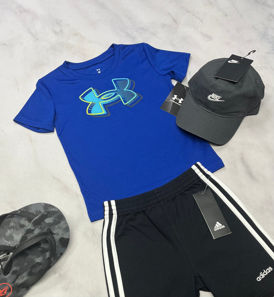 💙 H.Armour : Manche courte tissu de sport stretch fait 3-4 ans  garçon . neuf .