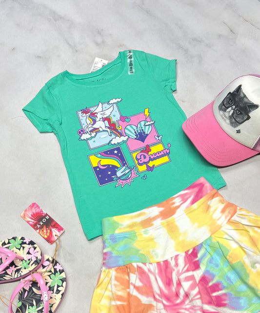 🌴 Manche courte : 4 ans fille neuf !