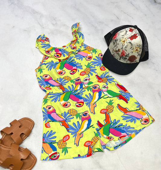 🌴 1 pièce short : 5-6 ans fille souple confo neuf !