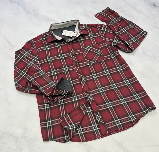 Chemise : Souple neuve ( bourgogne ) 10-14-16 ans dispo .