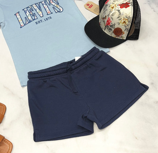 🦋 Short marine : Tag en beau coton 6 ans fille stretch confo .