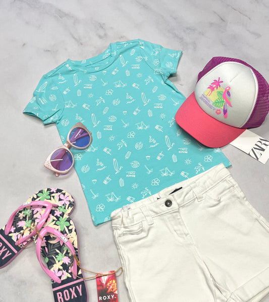 🫶 Manche courte : Tag soft stretch 5 ans fille neuf !