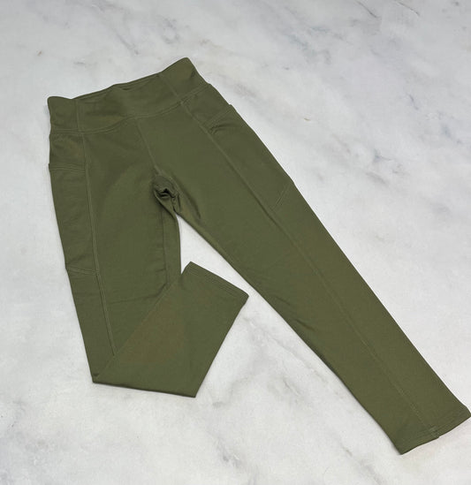 GAP: Skinny sport kaki en micro polar doux à l’intérieur . Neuf ! 4-5 ans et 6X .