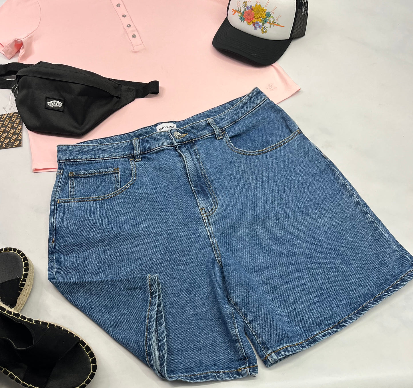 🌸Short : jeans Steve Madden taille haute XL/ femme neuve !
