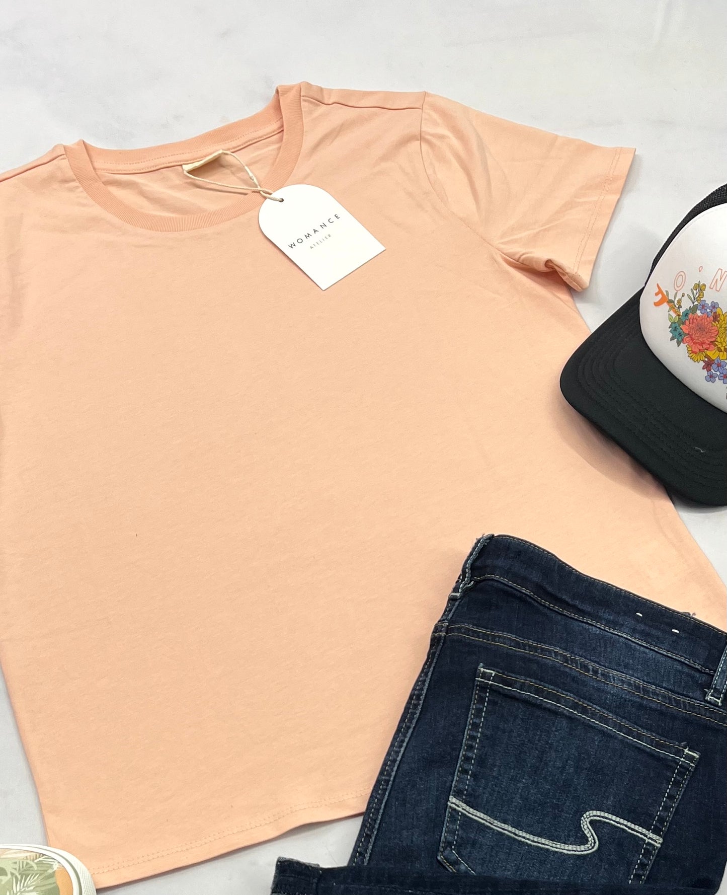 ☀️ T-Shirt : WOMANCE XS/ femme coupe confo neuf !