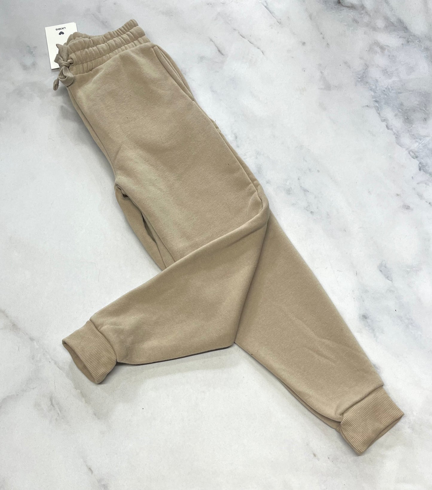 Jogger beigé : Taille haute fait 6x fille neuf !