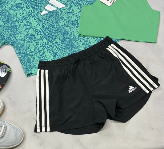 🌴 Short Adidas : noir en tissu de sport filet intérieur 10-12 ans fille confo neuve !
