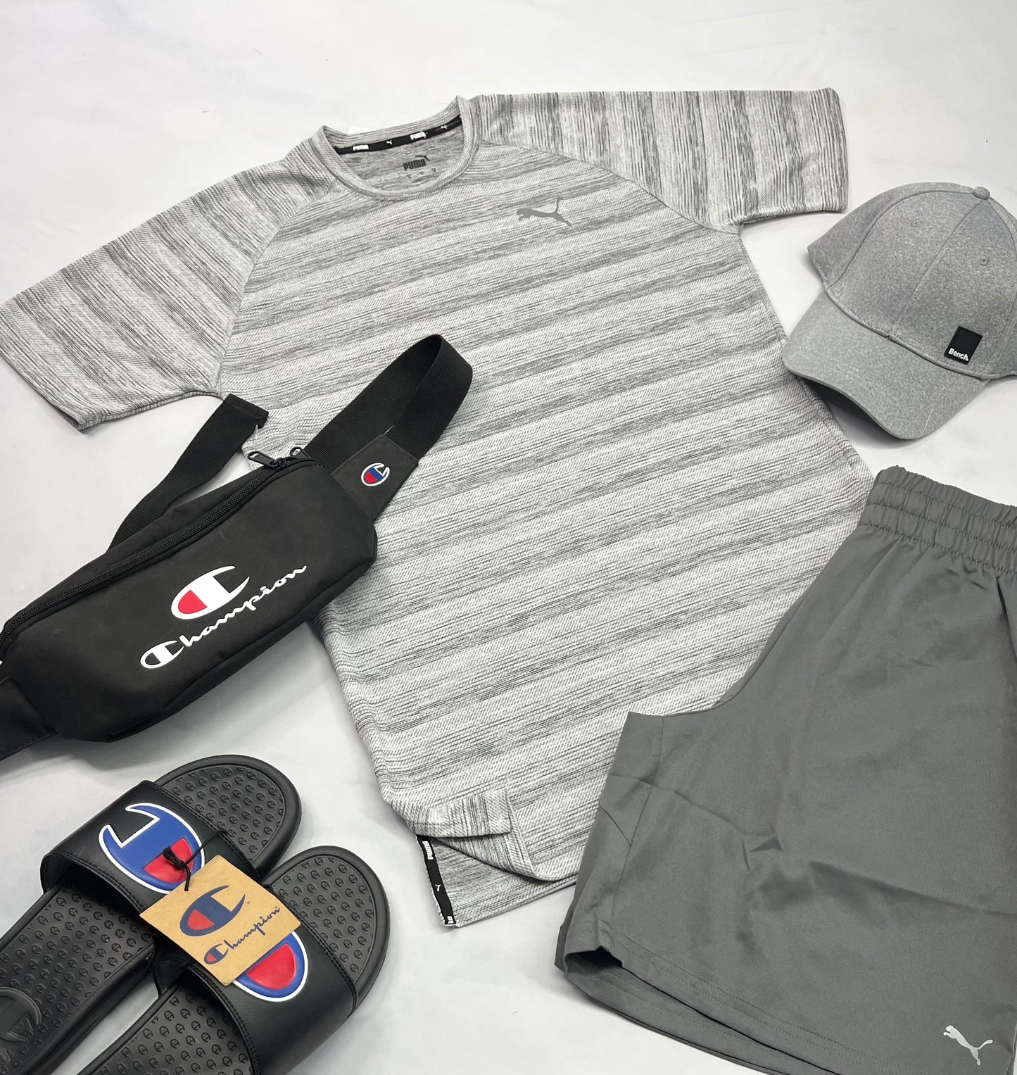 🤩 T-Shirt : PUMA en tissu de sport gris Small /homme neuf ! Tissu qui ne décolore pas .