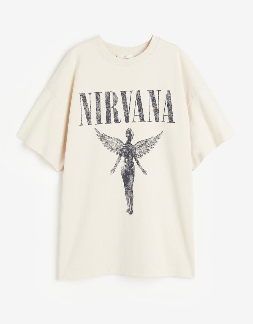 😍 T-Shirt Nirvana : fait Xl femme confo neuf !