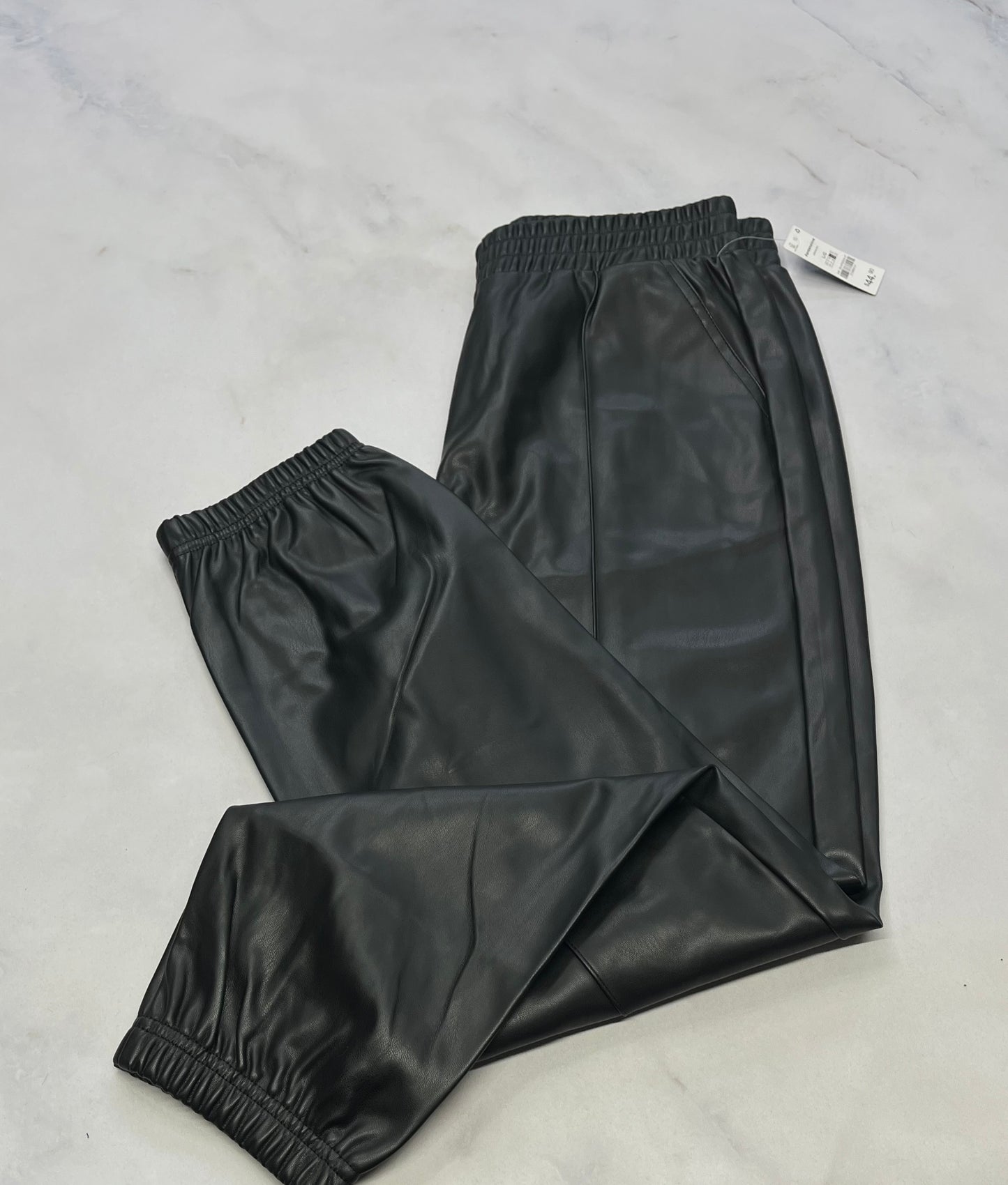 Jogger effet cuir : mou neuf ! Fait Médium femme taille haute .