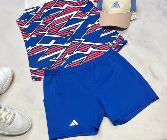 😍Cuissard : short  Adidas en tissu de sport stretch avec poche sur un coté . +16 ans fille neuve !