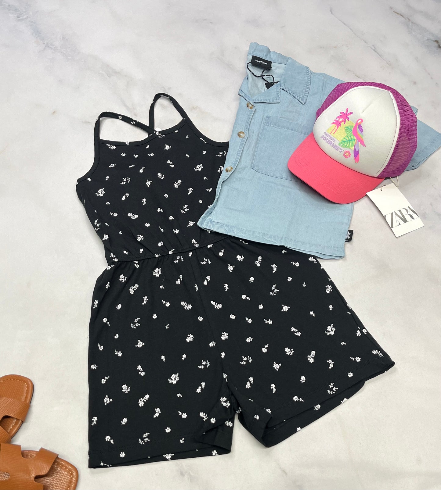 🌸 1 pièce fleurit noir: 8( 7-8 ans fille ) neuf !