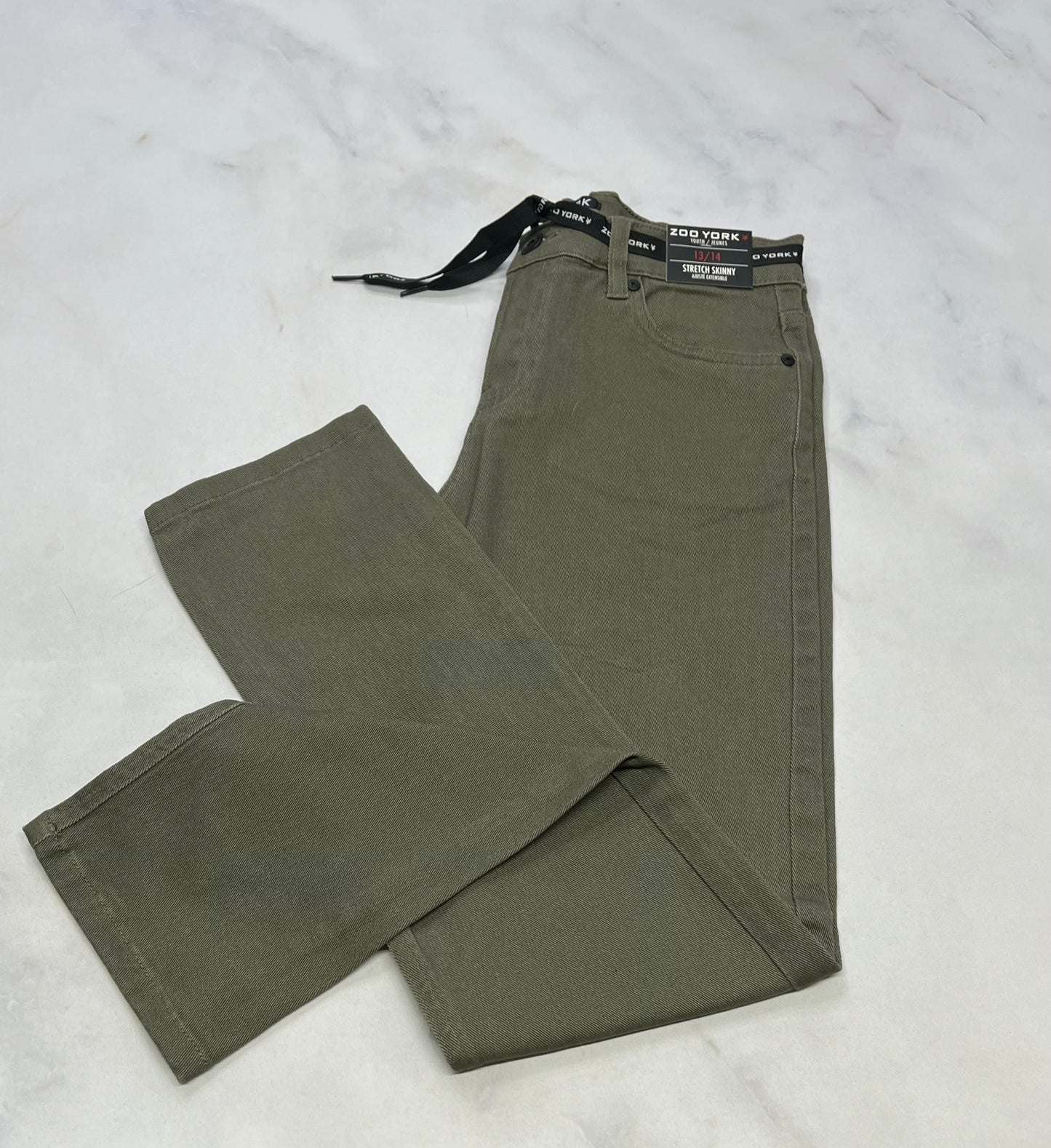 Zoo York : jeans kaki  stretch 13-14 ans neuf !