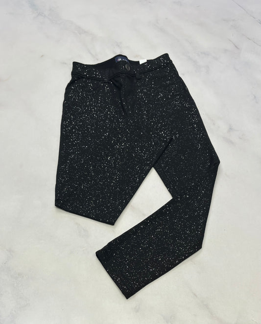 Jegging noir ultra brillant/ argenté ! Neuf . 6 ans , 6X-7 ans