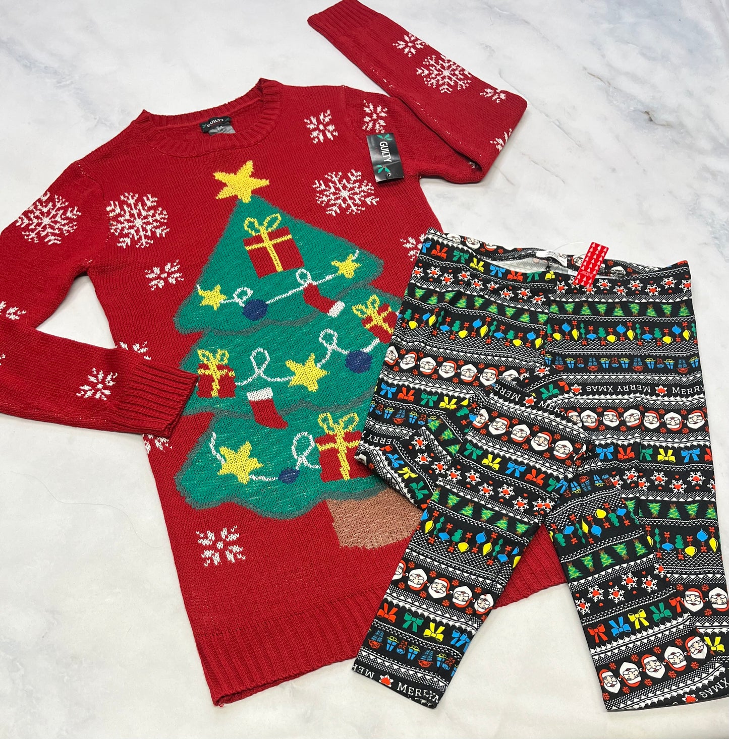 ..Duo neuf ! Robe tricot Guilty fait Small femme neuve + leg. Soft stretch ardène fait Small neuf !