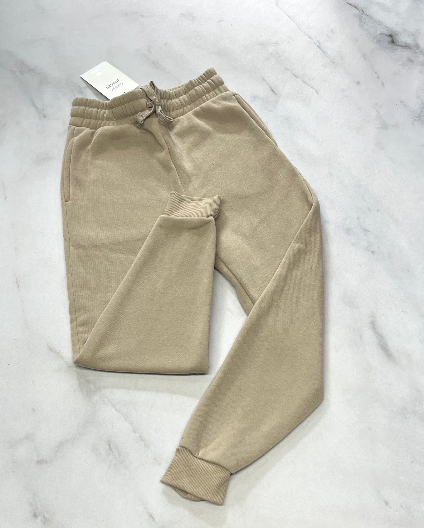 Jogger beigé : Taille haute fait 6x fille neuf !