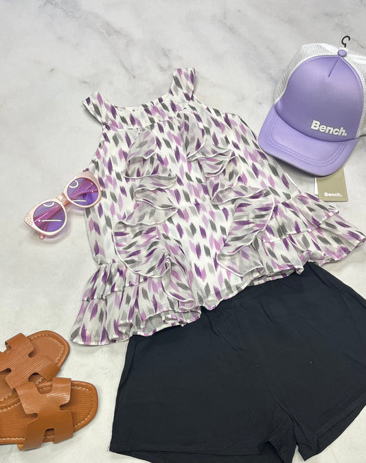 💜 Camisole : fluide Calvin Klein avec double intégré. 5 ans fille comme neuve .