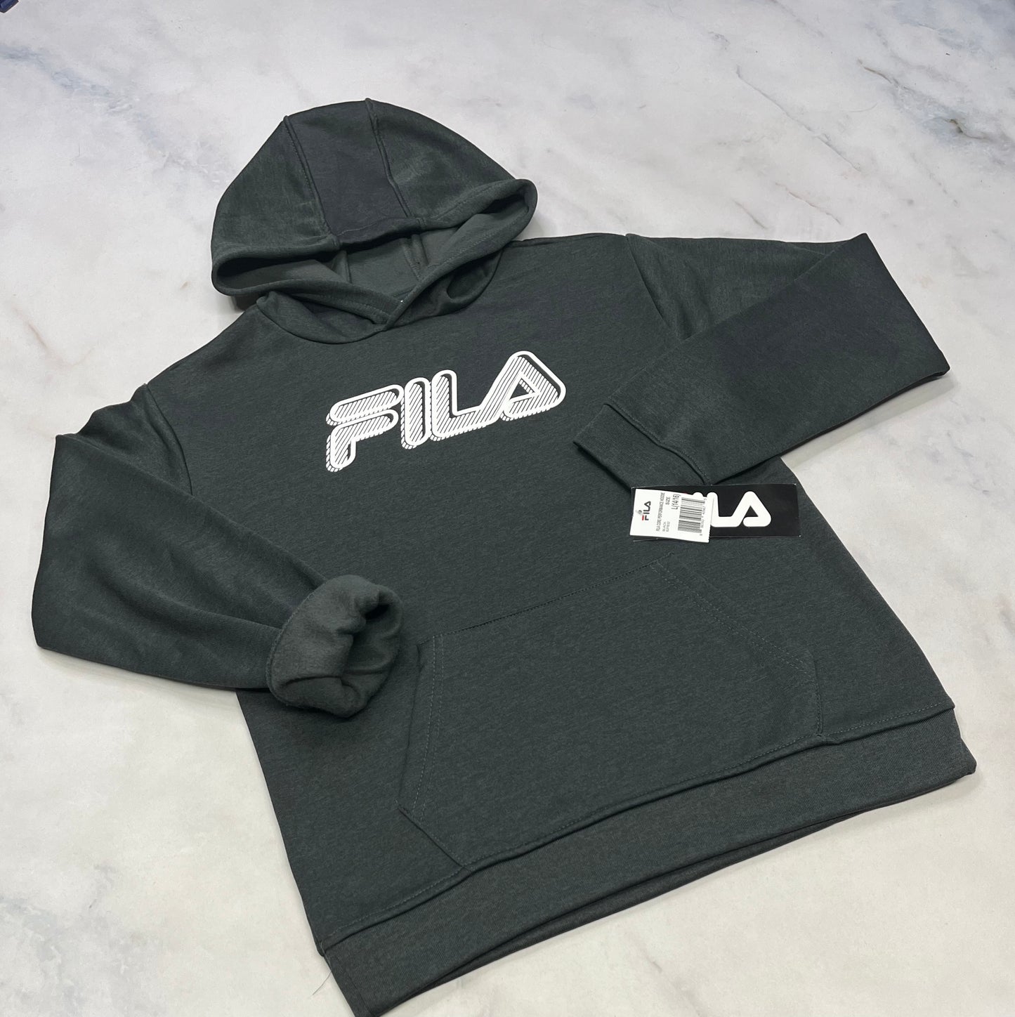 FILA : Cagoule charcoal neuve .