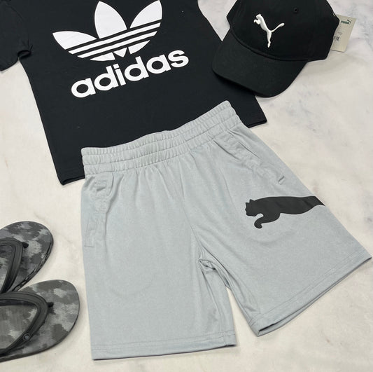 🌵 Bermuda : Puma gris en tissu de sport 6 ans garçon neuf !