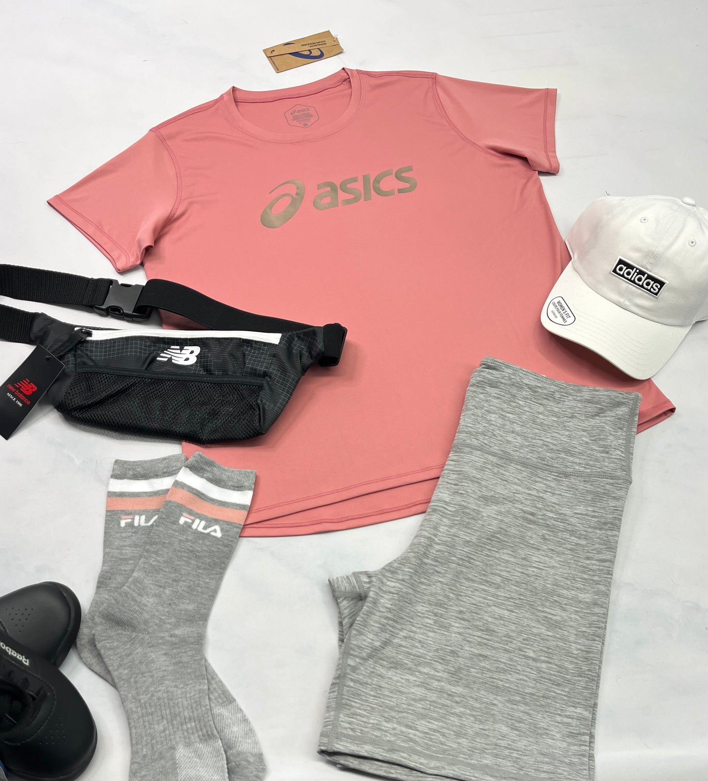🌴 Manche courte : Asics L/ femme tissu de sport soft neuf !
