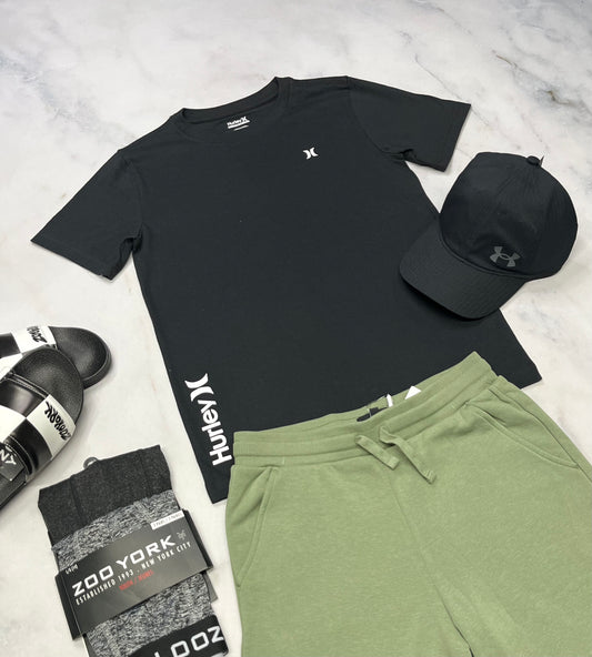 ☀️ Manche courte : Hurley noir ( + 14 ans garçon ) neuf !