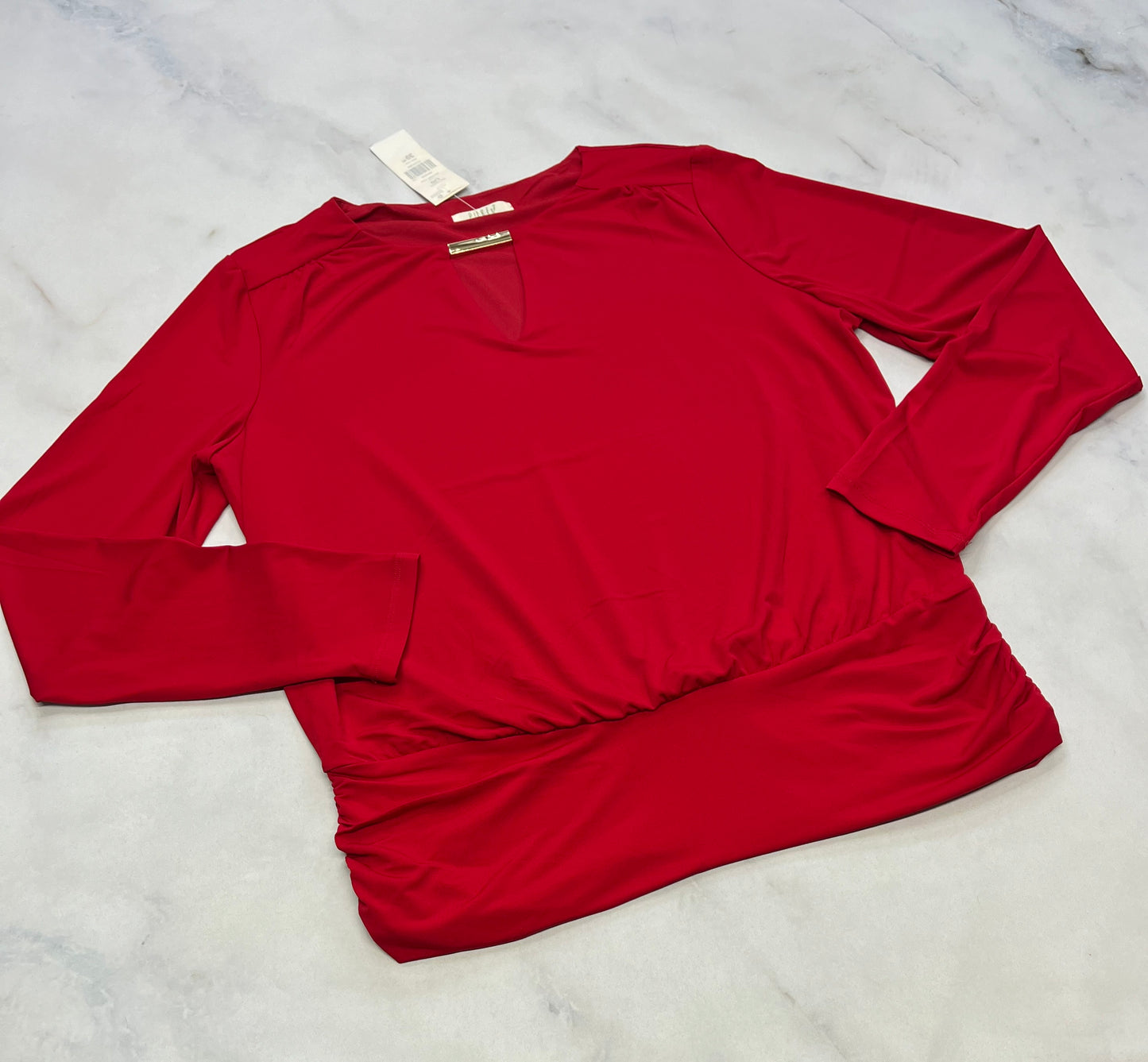 Manche longue : tissu chic stretch dans tout les sens . M( SM femme ) et L/ fit ( M-L femme )neuf!