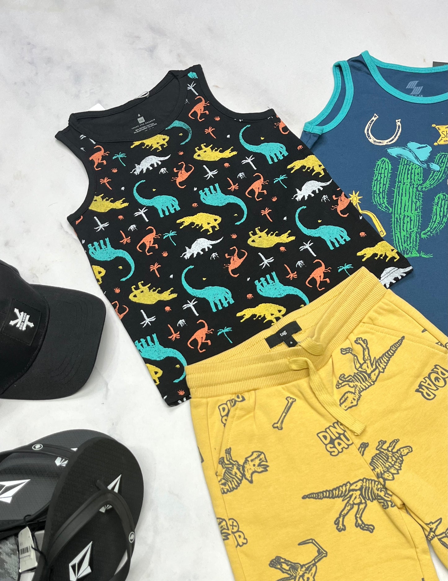 ☀️☀️ Duo : Lot de 2 camisoles neuve 4 ans garçon .