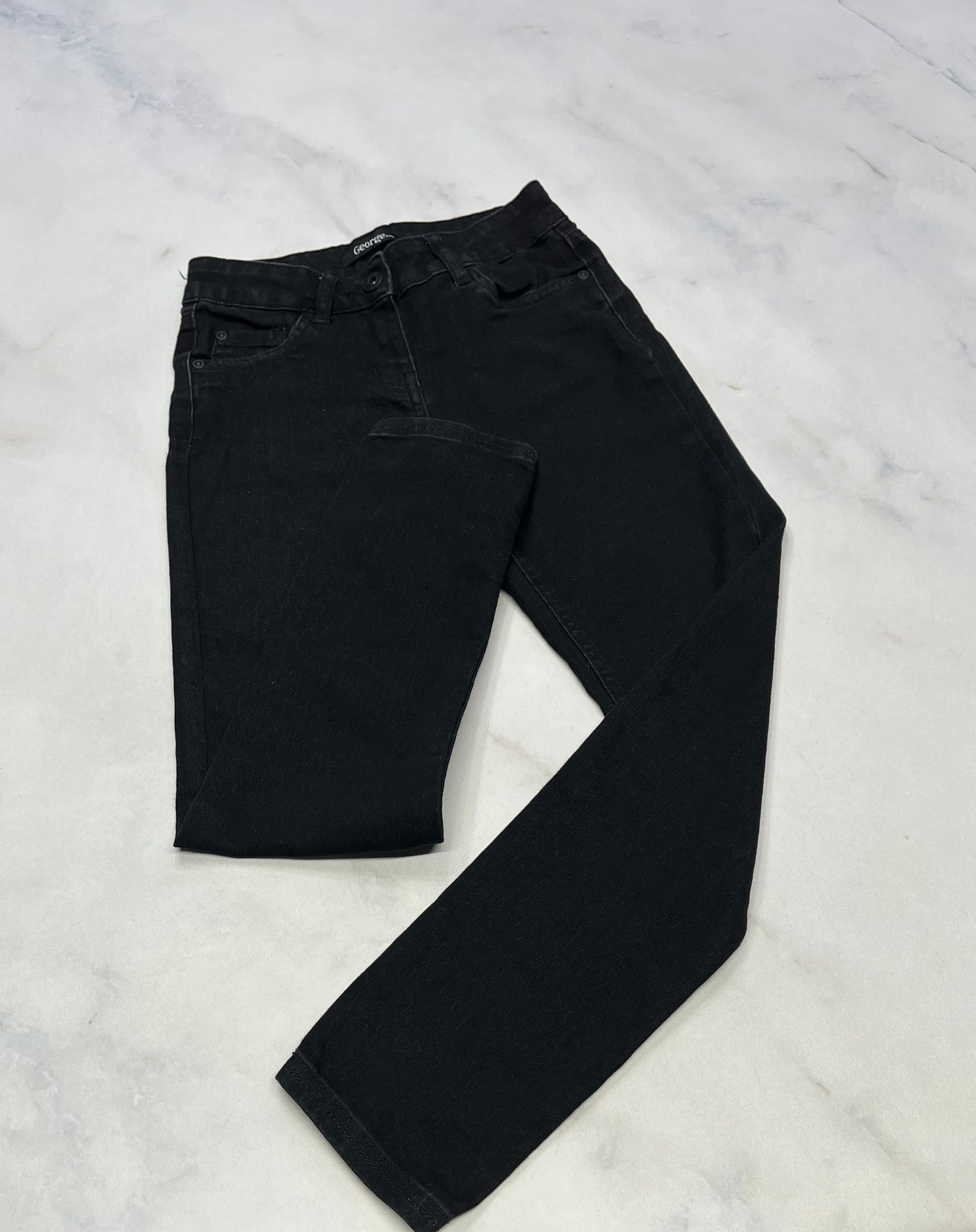 Jegging jeans mou / fille comme neuve . 8 ans ajustable .