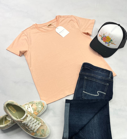 ☀️ T-Shirt : WOMANCE XS/ femme coupe confo neuf !