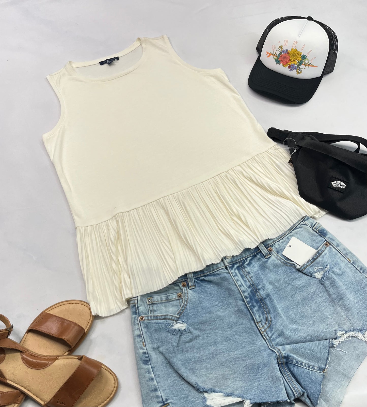 🌿 Camisole : Tommy H. crème  soft /confo . Comme neuve M/ femme .