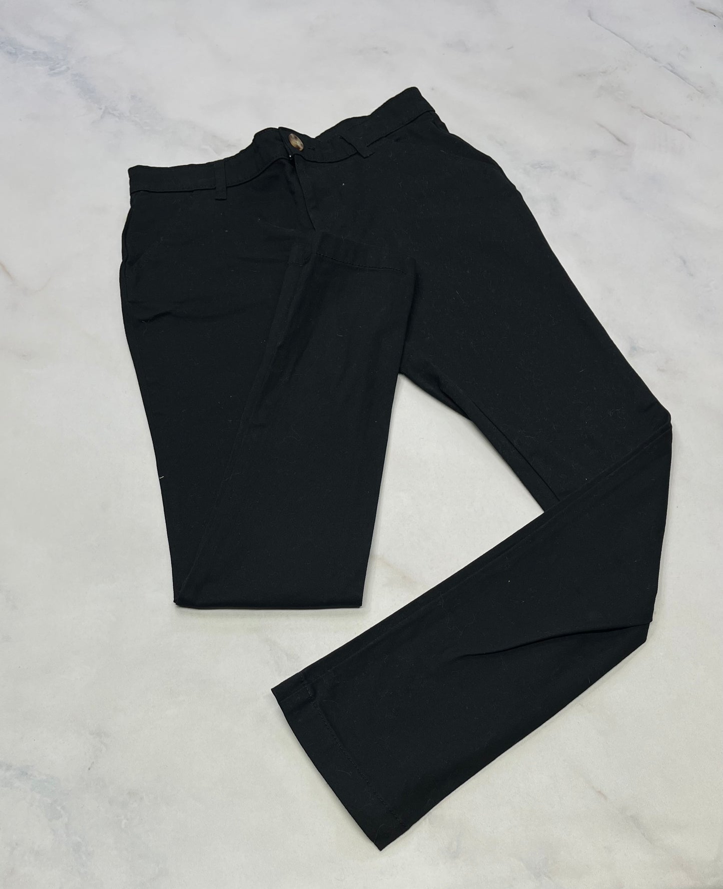 Pantalon noir : slim 14(12-14 ans ) ajustable comme neuf !