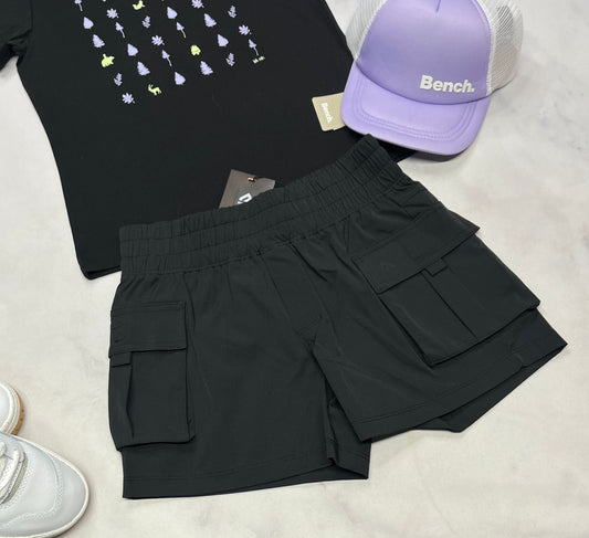 🌴Short cargo : Black Mountain 10(9-10 ans )fille tissu sport neuve !