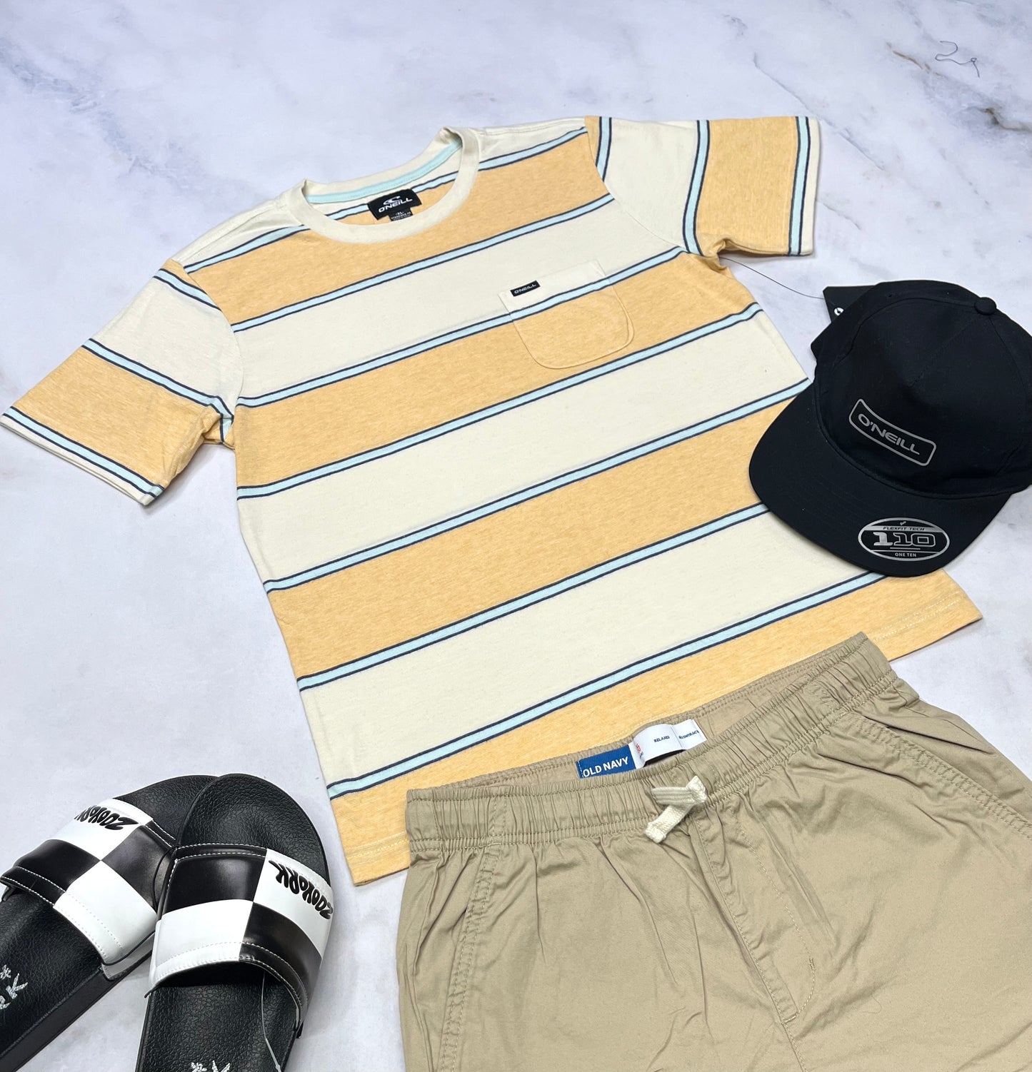 ☀️ T-Shirt rayé : O’Neill soft 14-16 ans garçon neuf !