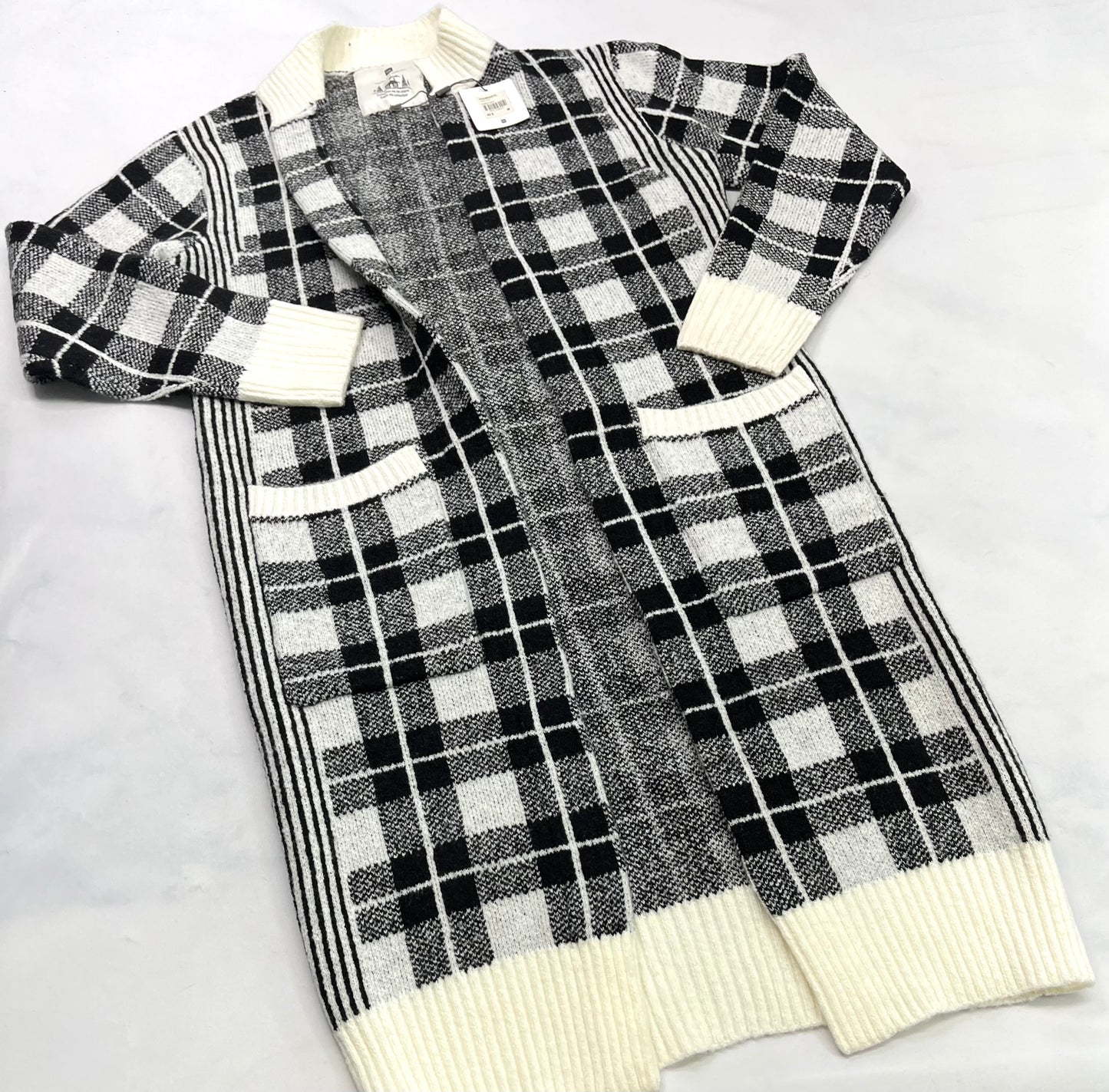 Longue veste : douce stretch M/ femme neuve Tag .