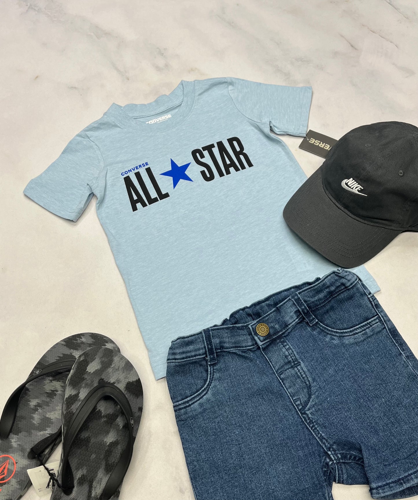 💙 T-Shirt : Converse bleu soft confo ! Fait 3-3x garçon neuf !