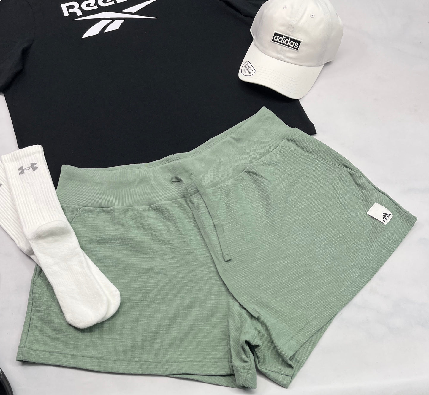 🌿 Short : Adidas texturé XL/ femme neuve ! Qualité ++ taille haute confo .
