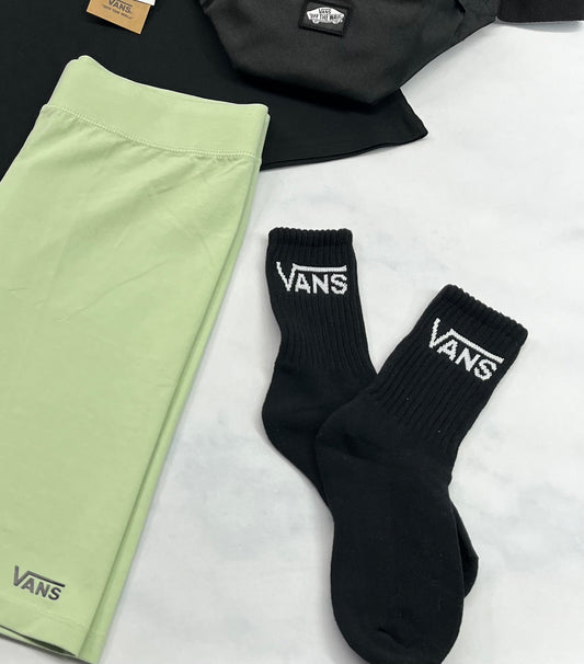 🌴1 paire de : Bas VANS Noir 0/S femme neuf ! Coussiner confo .