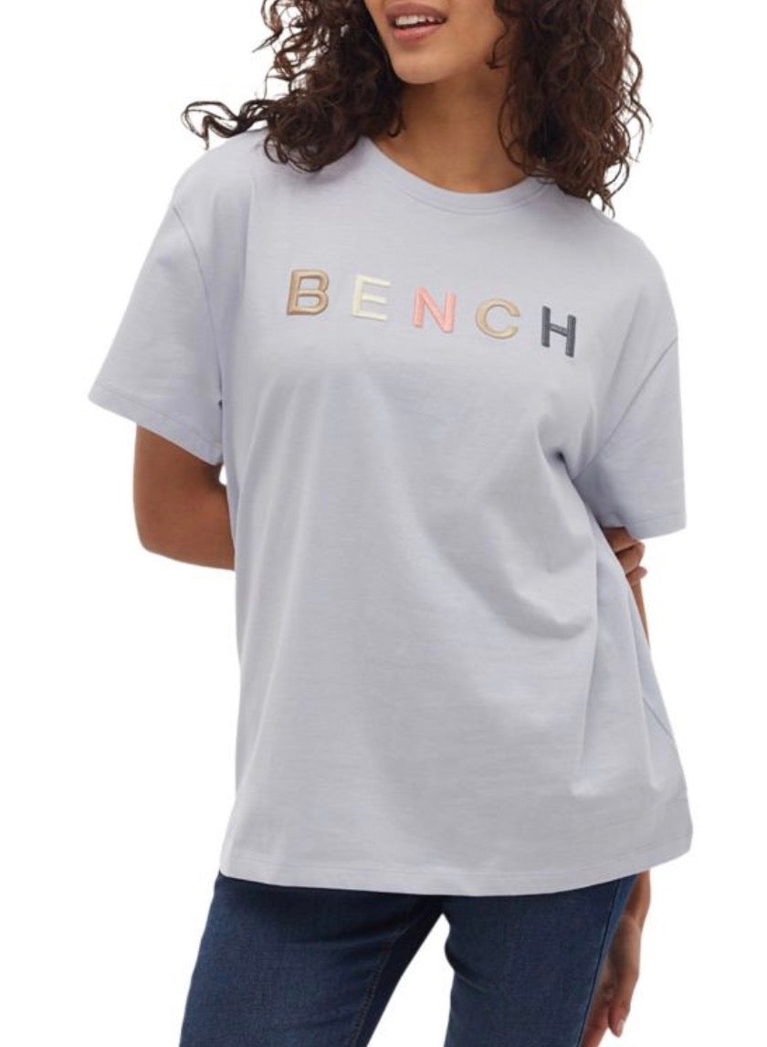🩵 T-Shirt : BENCH bleu bb. Fait M/ femme neuf !